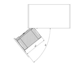 SIGE Valore Corner Pull-Out Basket | 900mm Cabinet | Right Hand