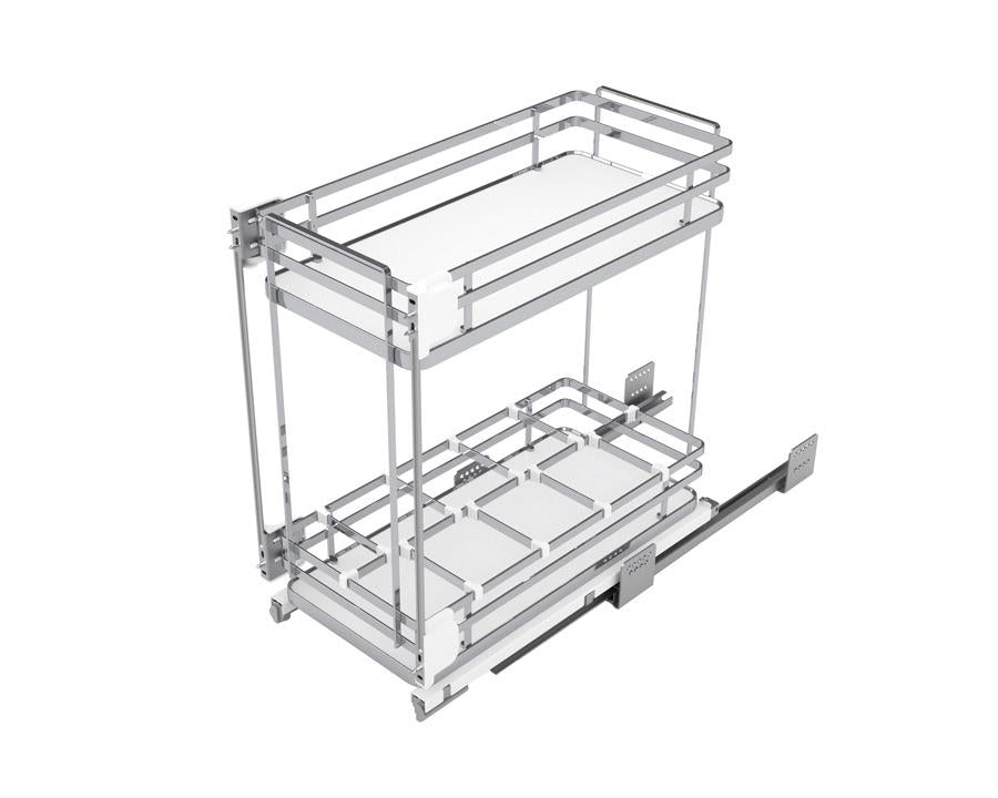 SIGE™ Bottom Mount Soft Close Bottle Rack. For 450mm Carcase