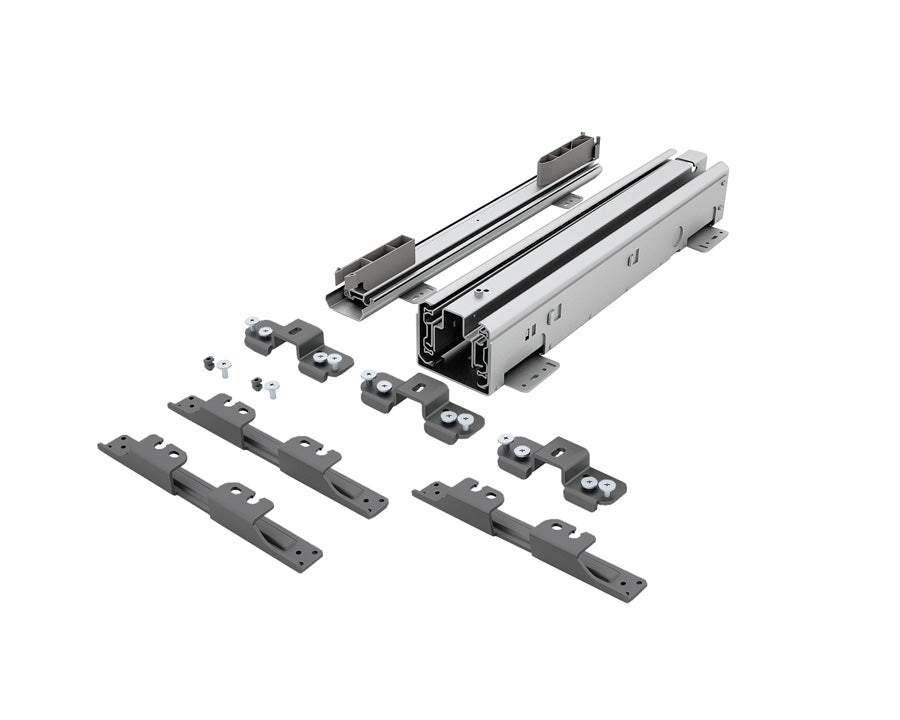 SIGE Orion Grey | Soft Close Runner and Bracket Set  (500mm for Pantry Unit)