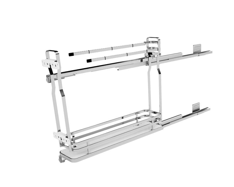 SIGE™ Side Mount Soft Close Towel Rail. Left Hand. For 150mm Carcase