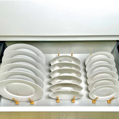Bamboo Dish & Pot Lid Rack – 5 Grid-3
