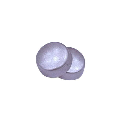 Brushed Silver | Snap on Screw Caps