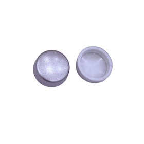 Brushed Silver | Snap on Screw Caps