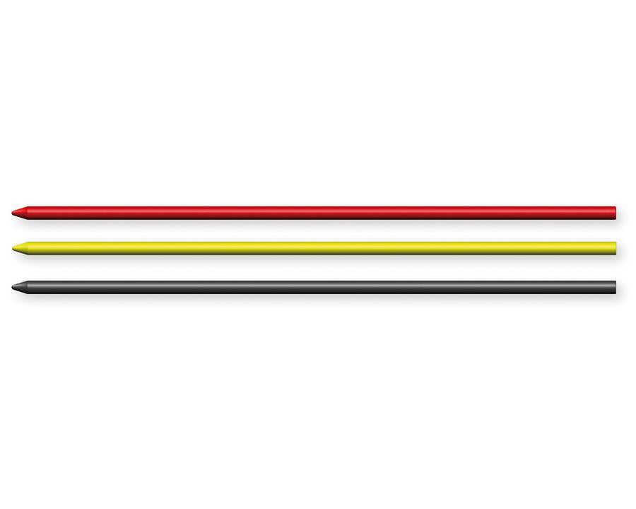 Set of 8 leads of Pica Dry Refills Mix Graphite/Red/Yellow by W&B