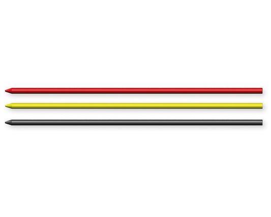 Set of 8 Pica dry refill leads in mixed graphite, red, and yellow – ideal for carpenter pencils, precise markings, woodworking, and construction use