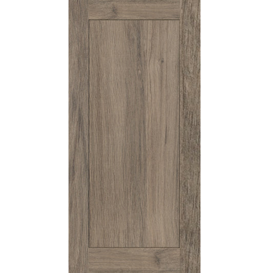 Modern Surano shaker wardrobe door in Antico Oak with durable 25mm MDF construction for wardrobe and barn door applications.