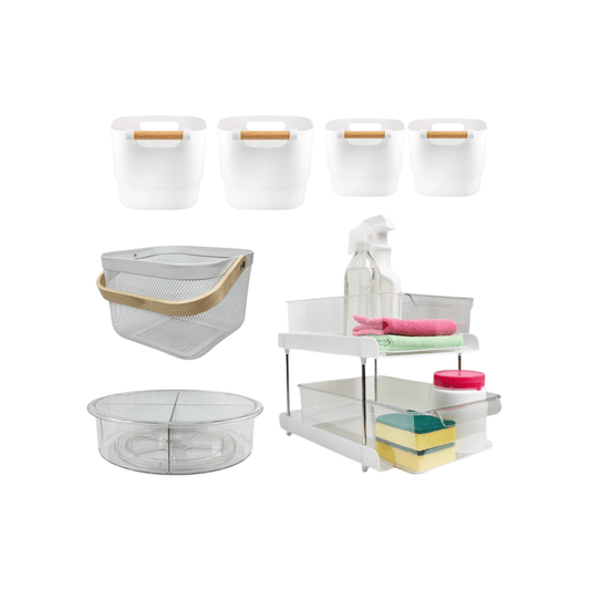 Under Sink Storage Starter Set – 7 Pack-0