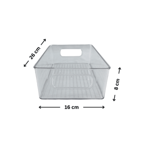 Small Clear Tub – Under-Sink Storage for Toiletries & More