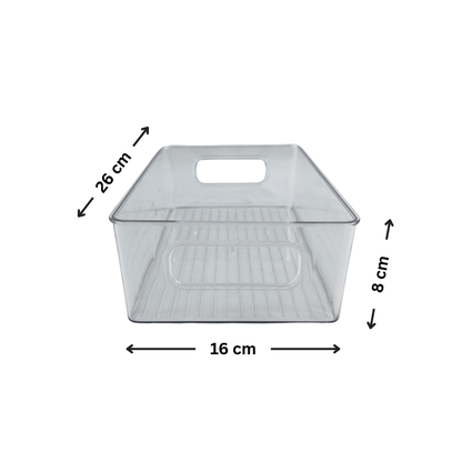 Small Clear Tub – Under-Sink Storage for Toiletries & More-1