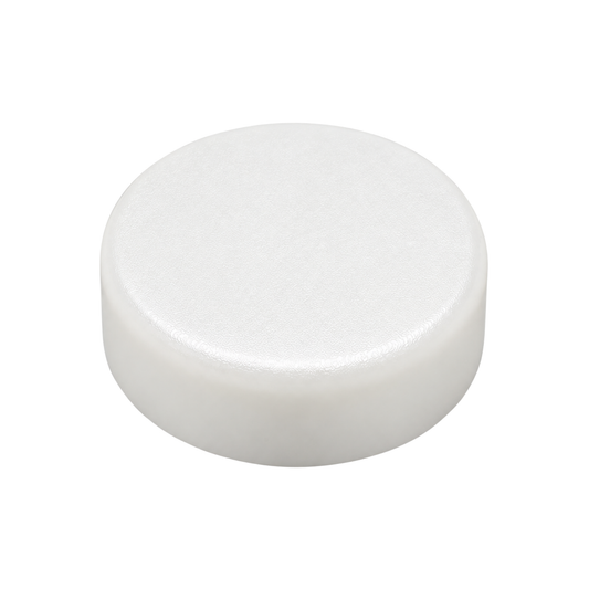 Snap-on screw caps for covering cabinet and wardrobe screws, compatible with 6–8 gauge screws
