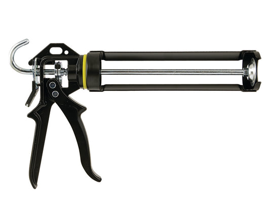 Soudal heavy duty cartridge gun for caulking and sealant application, durable professional tool for precise adhesive dispensing