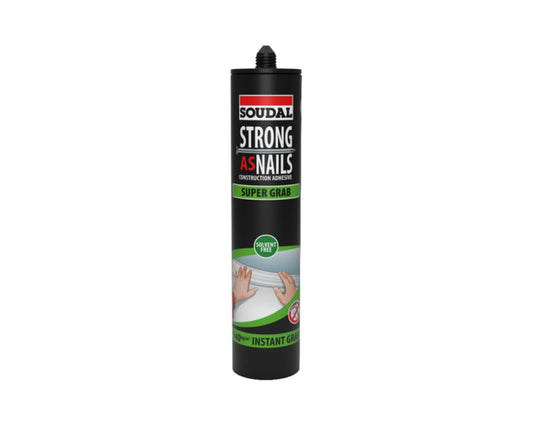 Soudal Strong As Nails 350 ml – super-grab construction adhesive for wood, metal, concrete, and DIY projects, strong and durable by Wilson and Bradley