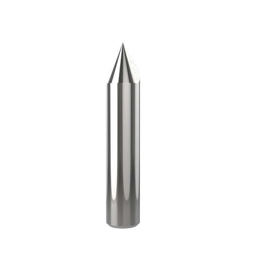 Special carbide vee tool router cutter 12.70mm diameter with 60 degree angle for precise woodworking, engraving, and detailed routing applications.