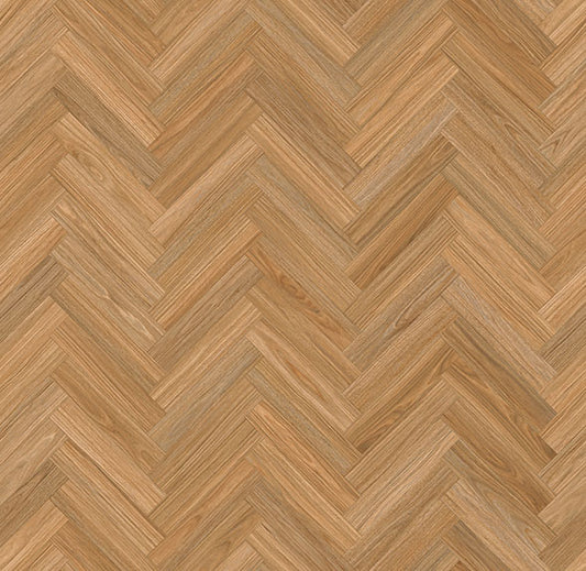 Spotted Gum Hybrid Plus herringbone flooring with natural timber appearance, strong wear layer and easy-care finish