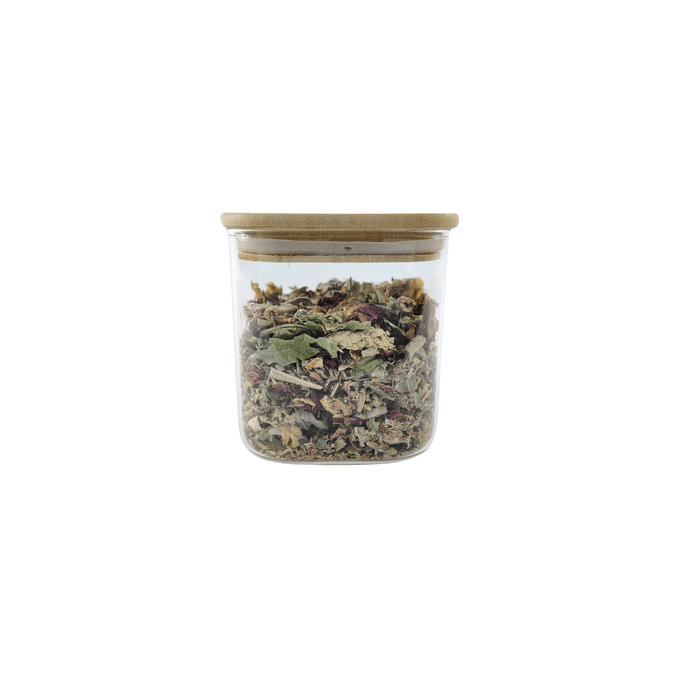 Square Glass Jar with Bamboo Lid – 750ml Pantry Storage
