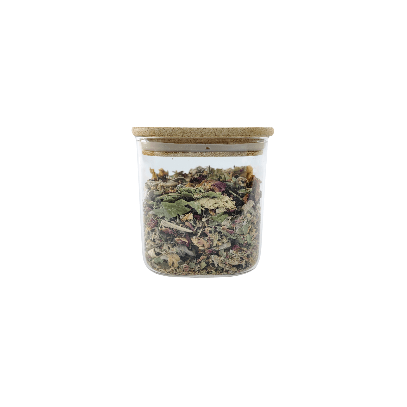 Square Glass Jar with Bamboo Lid – 750ml Pantry Storage-0
