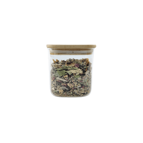 Square Glass Jar with Bamboo Lid – 750ml Pantry Storage