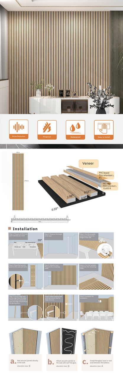 Acoustic Square Panel | Soft Oak