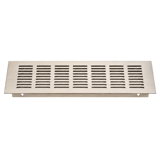 Stainless steel look multi-function ventilation vent 300mm x 80mm for cabinets, joinery and improved airflow