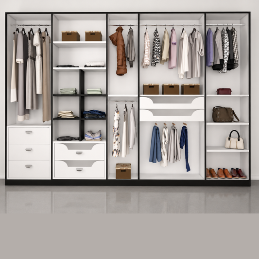 Standard built-in wardrobe providing practical storage for modern bedrooms