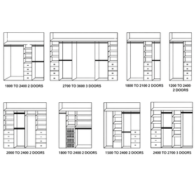 Standard Builtin Wardrobe -Custom made