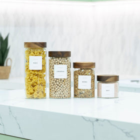2500ml Acacia Glass Jar – Pantry Storage Container