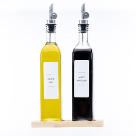 Bamboo Tray for Square Oil Bottles