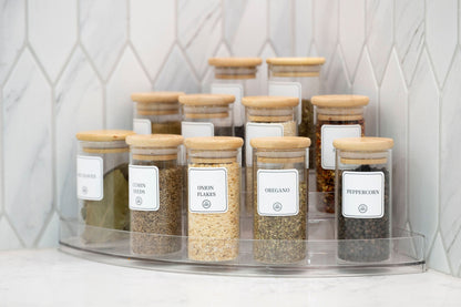 Clear 3-Tier Corner Spice Rack-3