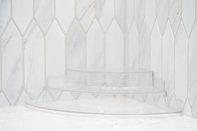 Clear 3-Tier Corner Spice Rack with 11 × 160 ml Spice Jars