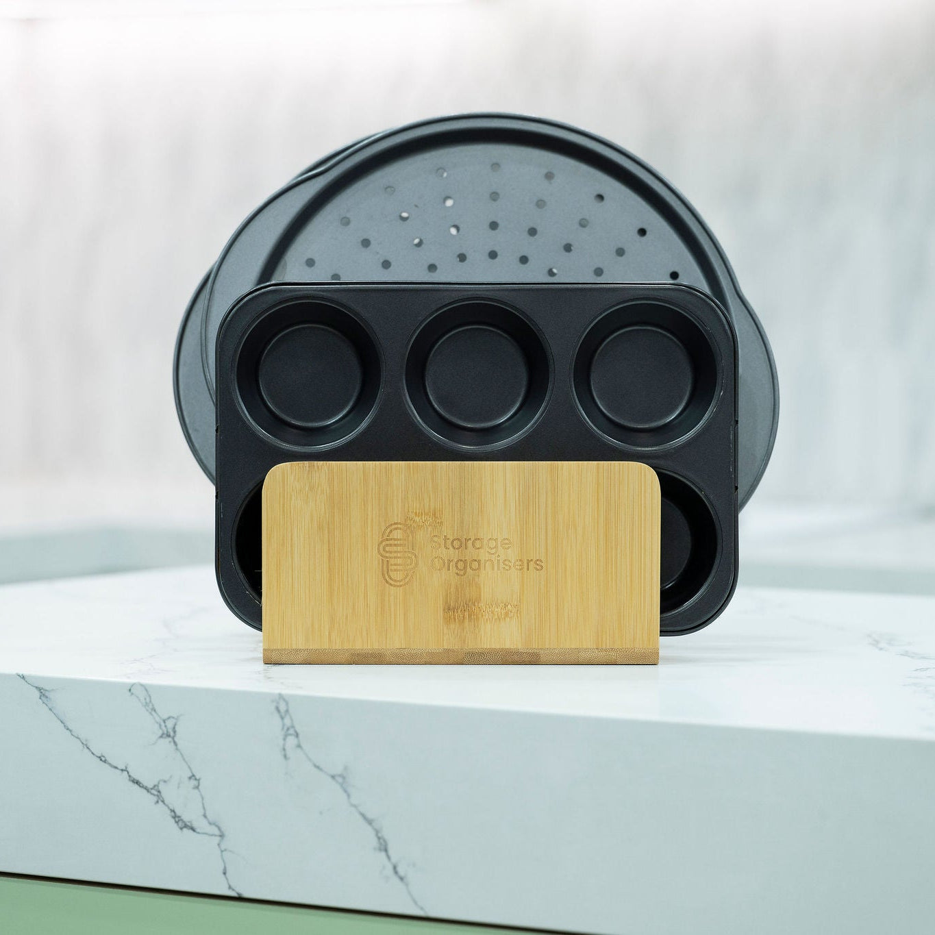 Bamboo Standing Tray & Lid Organiser-0