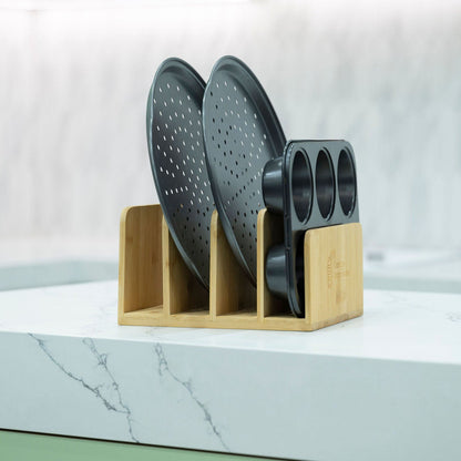 Bamboo Standing Tray & Lid Organiser-1