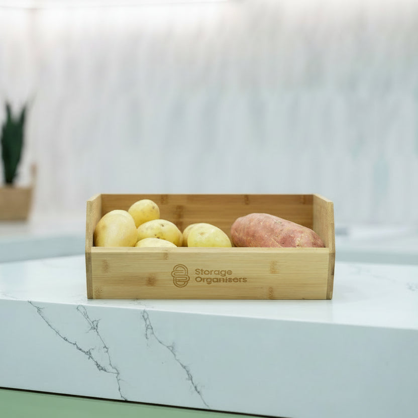 Bamboo Stackable Organiser – Large – Imperial Glass and Timber