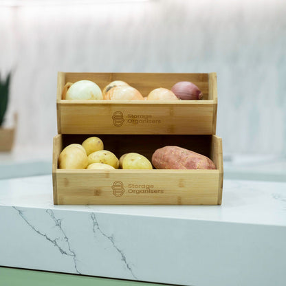 Stackable Bamboo Organiser Pantry Pack-0
