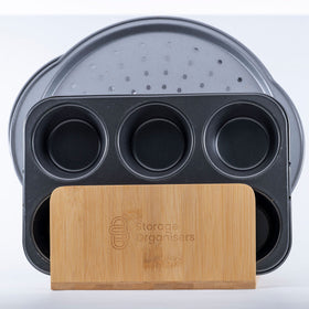 Bamboo Standing Tray & Lid Organiser