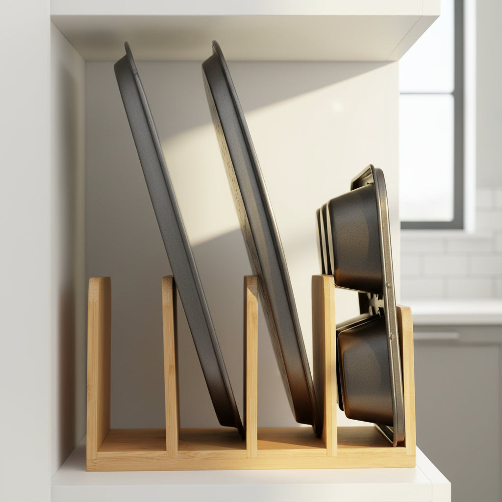 Bamboo Standing Tray & Lid Organiser-3