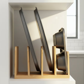 Bamboo Standing Tray & Lid Organiser