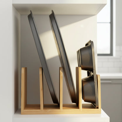 Bamboo Standing Tray & Lid Organiser-3