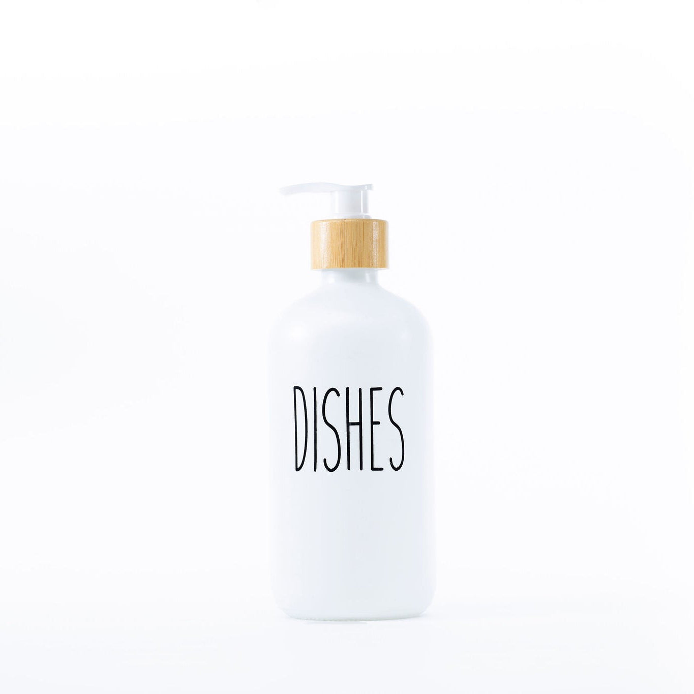 Glass Pump Bottles + Bamboo Tray – 500 ml Set-3