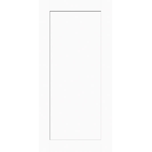 Surano shaker wardrobe and barn door in Polar White with durable 25mm MDF construction, ideal for sliding barn doors, built-in wardrobes, and modern interior renovations.