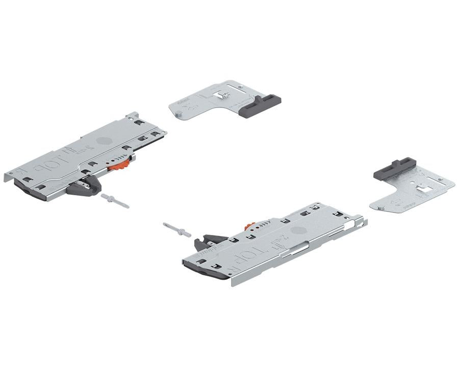 Blum TIP-ON BLUMOTION set (unit and latch) for LEGRABOX and MOVENTO. For 270 – 300mm NL runners. Type S0. Total weight of pull out 0 - 10kg T60L7040