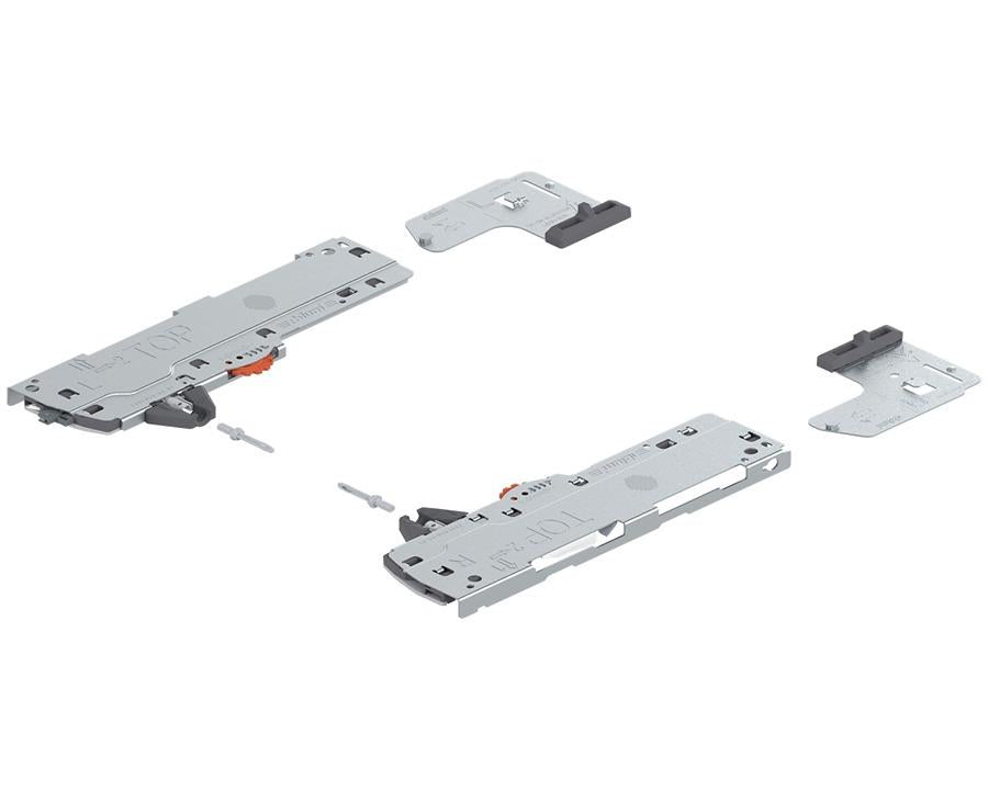 Blum TIP-ON BLUMOTION set (unit and latch) for LEGRABOX and MOVENTO. For 350 – 600mm NL runners. Type L1. Total weight of pull out 0 - 20kg T60L7340