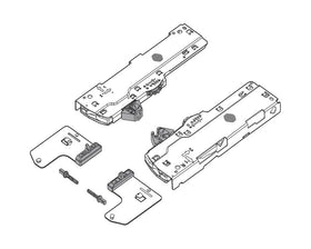 Blum TIP-ON BLUMOTION set (unit and latch) for LEGRABOX and MOVENTO. For 350 – 600mm NL runners. Type L1. Total weight of pull out 0 - 20kg T60L7340 by W&B