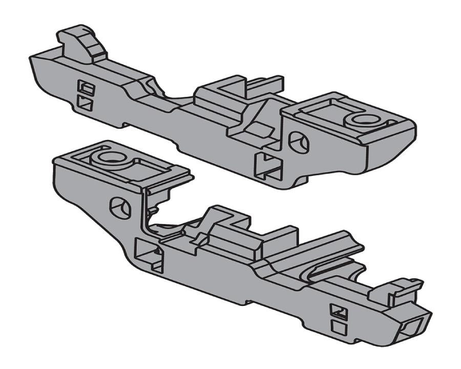 Blum MOVENTO Depth Adjustment Screw-On For Inset Drawers, Left And Right in Grey 298.7600