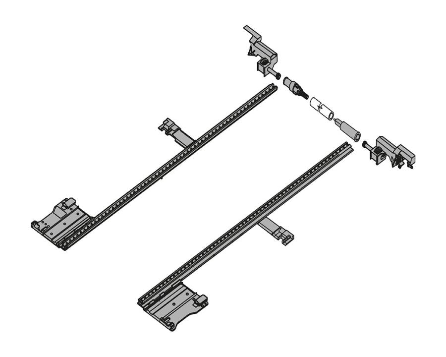 Blum MOVENTO TIP-ON For Wood Side Stabilisation Set 600mm ZS7.600MU