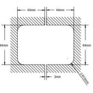 180 Degree Glass to Glass Shower Hinge Chrome