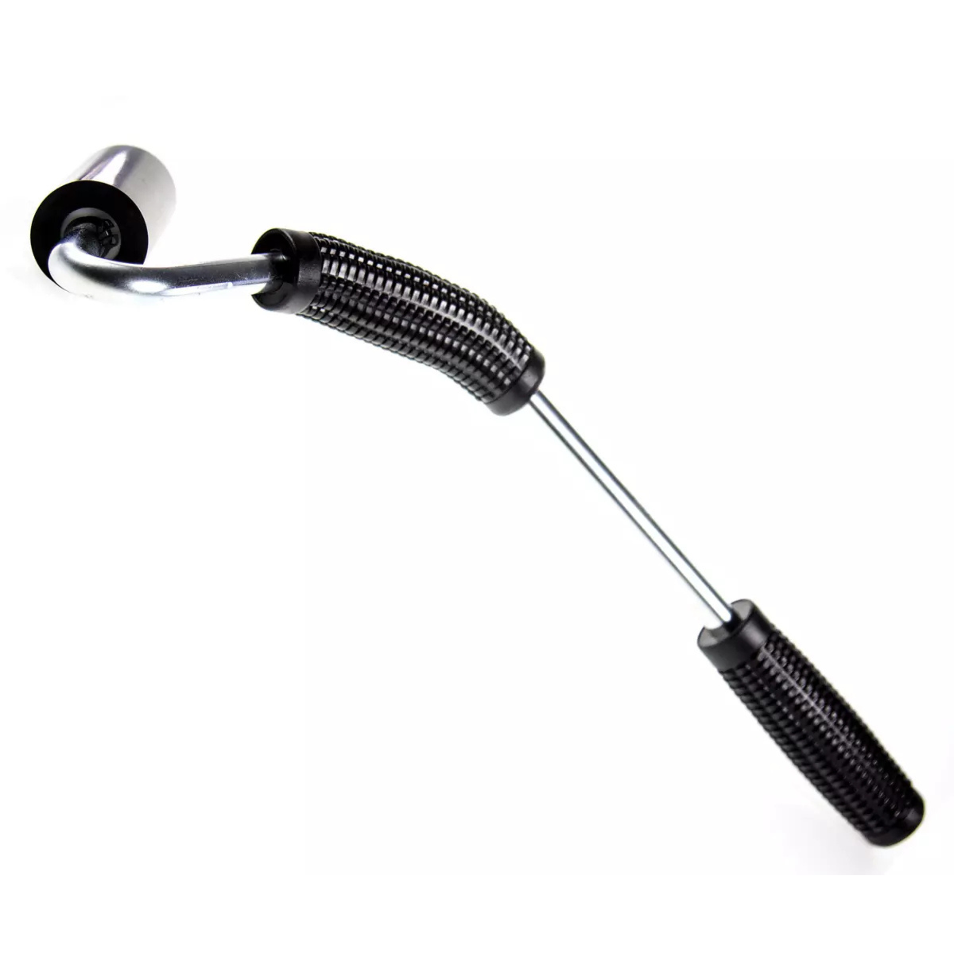 TensorGrip 75 mm adhesive laminate roller with cranked J-handle for applying pressure to laminate bonds