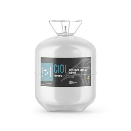 TensorGrip C101 22L citrus adhesive cleaner canister for removing grease, adhesive residue and overspray in industrial and commercial applications