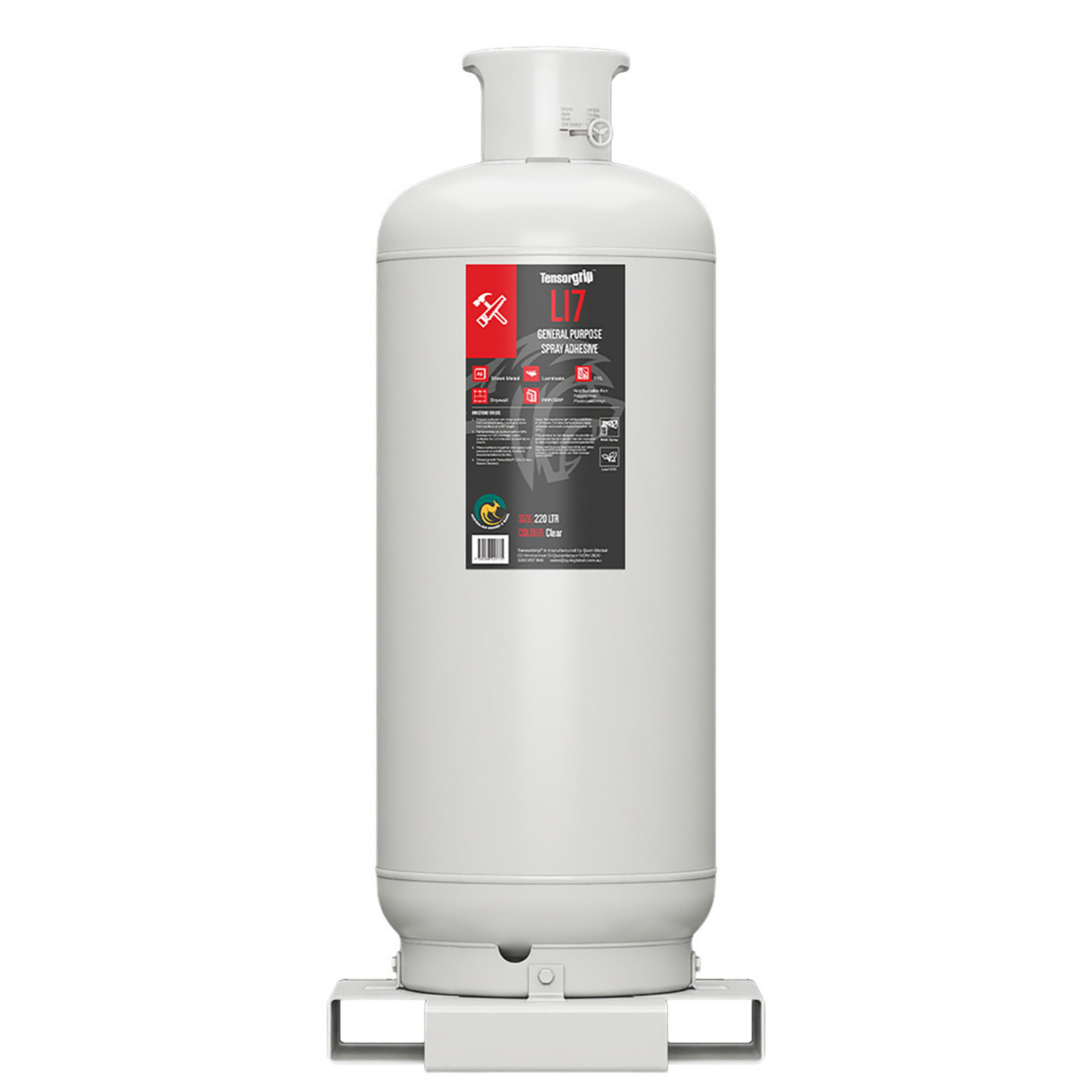 TENSORGRIP L17 ADHESIVE JUMBO CANISTER-FLAMABLE 220 LITRE