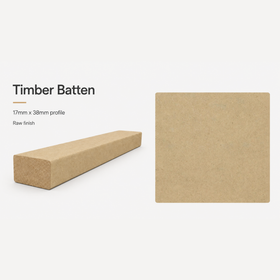 Timber Batten | 17mm x 38mm | Steccawood by Polytec