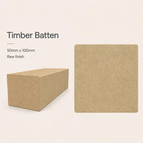 Timber Batten | 50mm x 100mm | Steccawood by Polytec